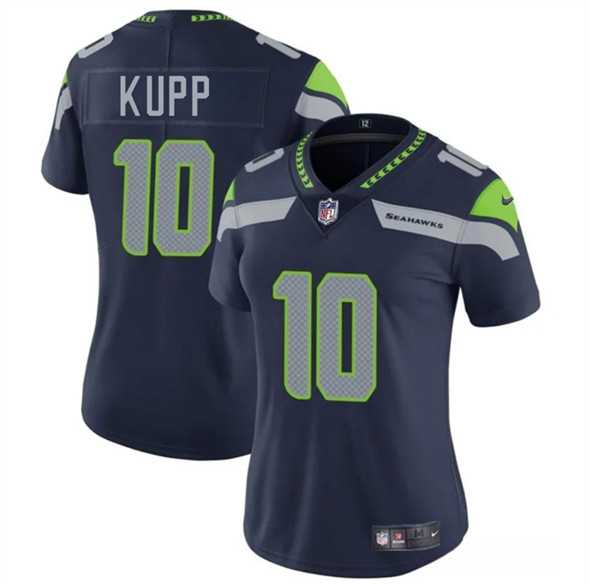 Women%27s Seattle Seahawks #10 Cooper Kupp Navy 2025 Vapor Limited Stitched Jersey Dzhi->pittsburgh steelers->NFL Jersey